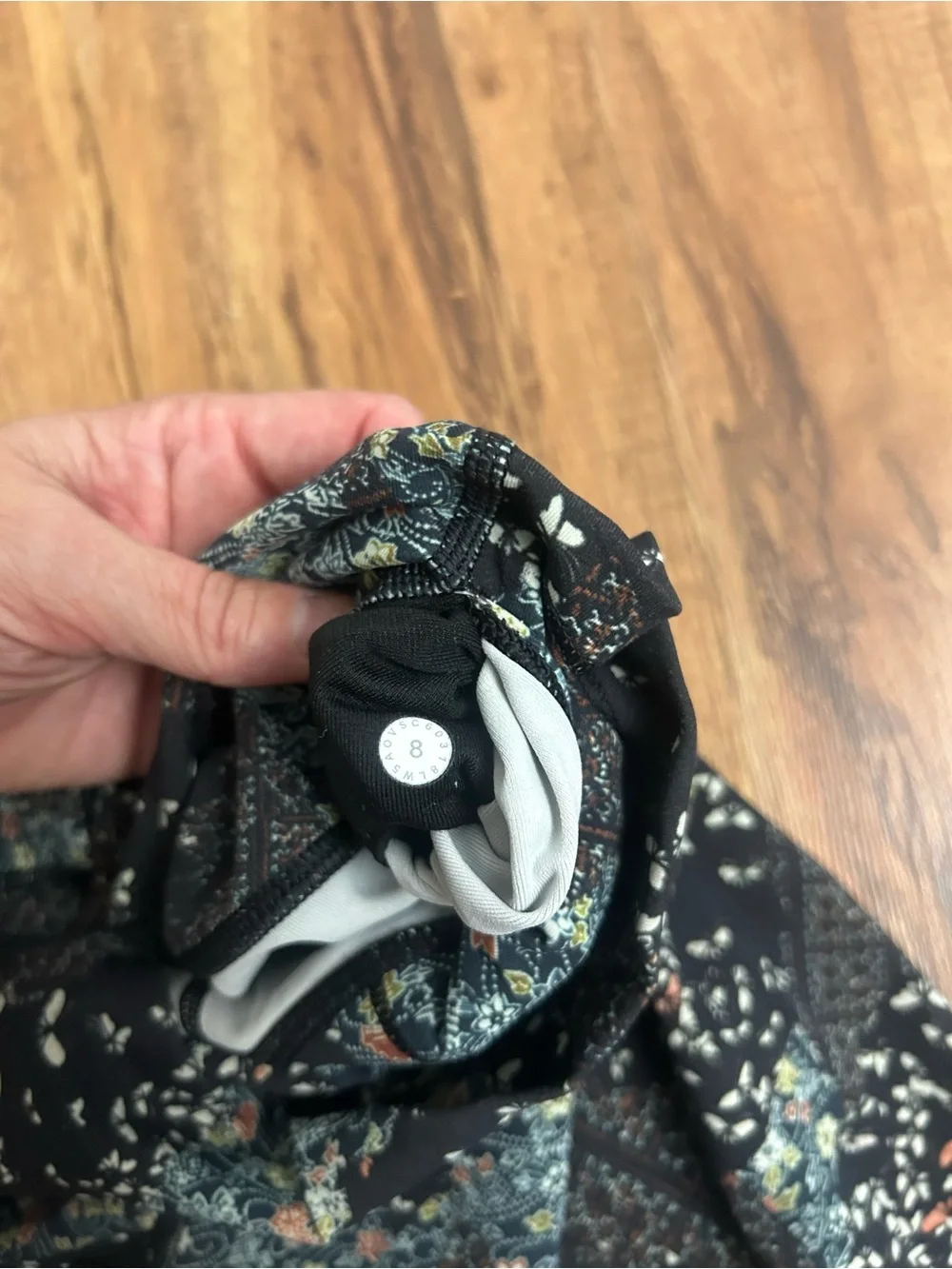 Lululemon Wunder Under Hi-Rise 7/8 Floral Patchwork Leggings Womens 8